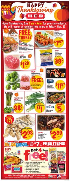 Catalogue H-E-B Thanksgiving ad 2020 from 11/18/2020