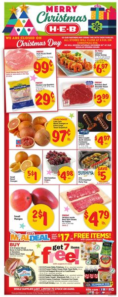 Catalogue H-E-B Christmas Ad 2020 from 12/16/2020
