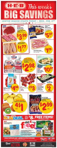 Catalogue H-E-B from 02/17/2021