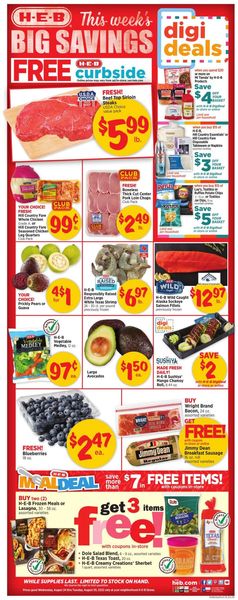 Catalogue H-E-B from 08/24/2022