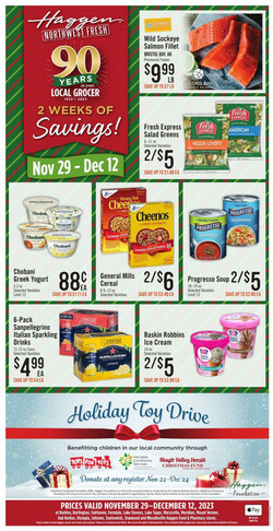 Current Cyber Monday and Black Friday ad Haggen