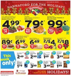 Catalogue Hannaford - Holiday Ad 2019 from 12/01/2019