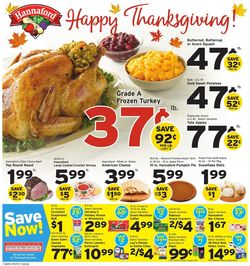 Catalogue Hannaford - Thanksgiving Ad 2020 from 11/22/2020