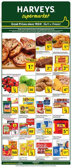 Catalogue Harveys Supermarket from 01/20/2021