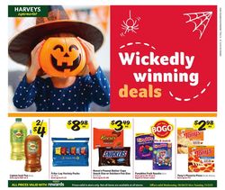 Catalogue Harveys Supermarket Halloween 2021 from 10/20/2021