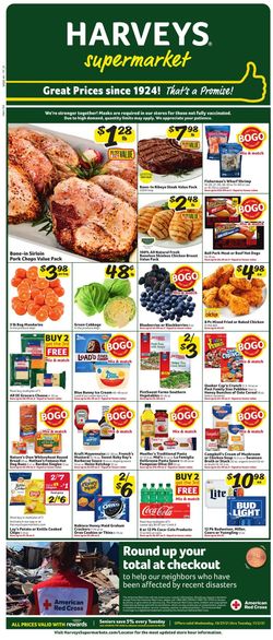 Catalogue Harveys Supermarket from 10/27/2021
