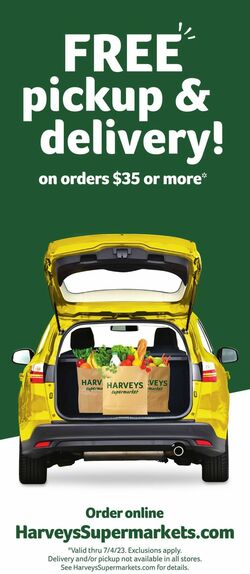 Catalogue Harveys Supermarket from 06/28/2023