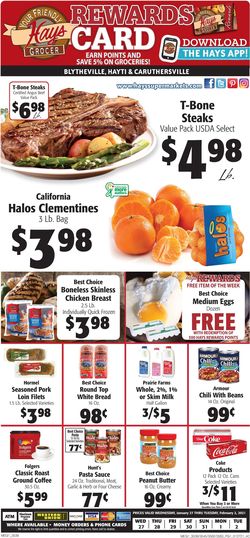 Catalogue Hays Supermarket from 01/27/2021