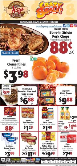 Catalogue Hays Supermarket from 01/19/2022