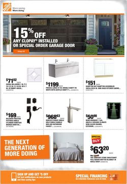 Catalogue Home Depot from 09/19/2019