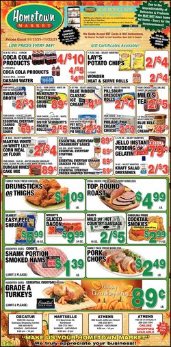 Catalogue Hometown Market THANKSGIVING 2021 from 11/17/2021