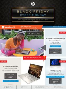 Catalogue HP CYBER MONDAY 2021 from 11/25/2021