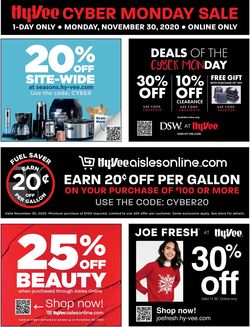 Catalogue HyVee Cyber Monday 2020 from 11/30/2020