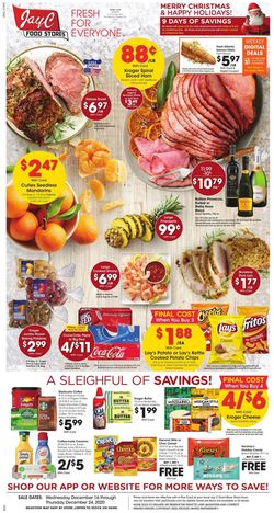 Catalogue Jay C Food Stores Christmas Ad 2020 from 12/16/2020