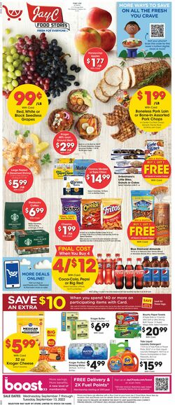 Catalogue Jay C Food Stores from 09/07/2022