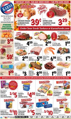 Catalogue Karns Quality Foods Thanksgiving ad 2020 from 11/17/2020