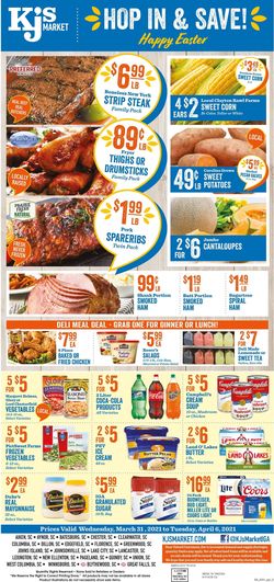Catalogue KJ´s Market  Easter 2021 ad from 03/31/2021