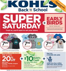 Catalogue Kohl's from 07/27/2019
