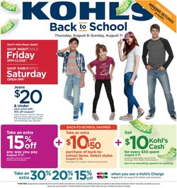 Catalogue Kohl's from 08/08/2019