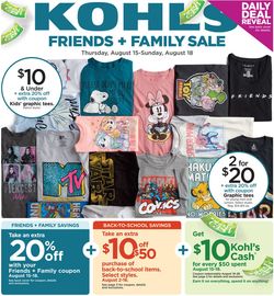 Catalogue Kohl's from 08/15/2019