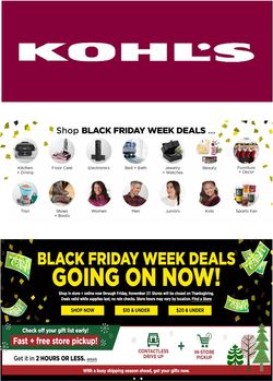 Catalogue Kohl's Black Friday 2020 from 11/25/2020