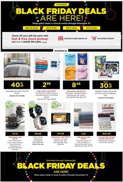 Catalogue Kohl's BLACK FRIDAY WEEK 2021 from 11/24/2021