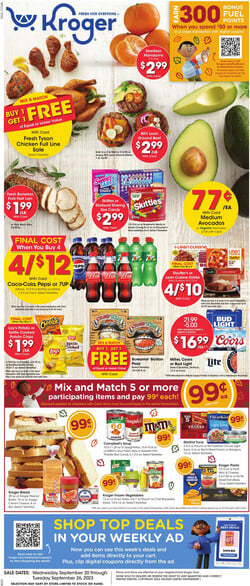 Catalogue Kroger from 09/20/2023