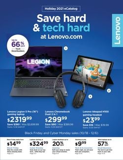Catalogue Lenovo BLACK FRIDAY 2021 from 10/18/2021