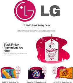 Catalogue LG Black Friday 2020 from 11/13/2020