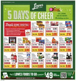 Catalogue Lowes Foods from 11/25/2022