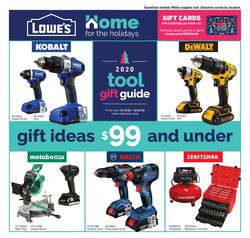 Catalogue Lowe's from 12/10/2020