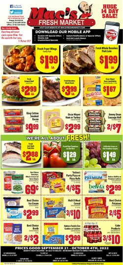 Current weekly ad Mac's Freshmarket