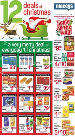 Catalogue Maceys Deals of Christmas 2020 from 12/09/2020