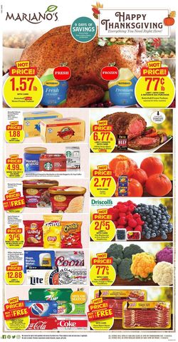 Catalogue Mariano’s - Thanksgiving Ad 2019 from 11/20/2019