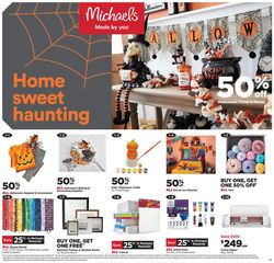 Catalogue Michaels Halloween 2021 from 10/17/2021