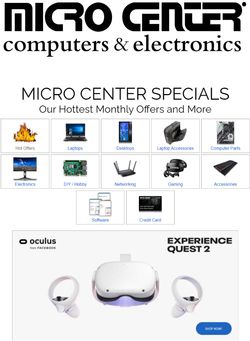 Catalogue Micro Center from 12/03/2020