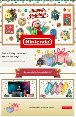 Catalogue Nintendo Black Friday 2020 from 11/17/2020