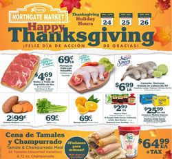 Catalogue Northgate Market THANKSGIVING 2021 from 11/24/2021