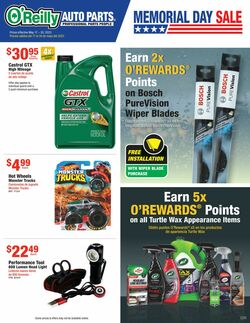 Catalogue O'Reilly Auto Parts from 05/17/2023