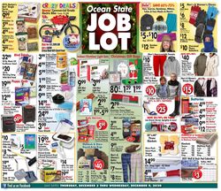 Catalogue Ocean State Job Lot from 12/03/2020