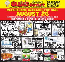 Catalogue Ollie's from 08/26/2020