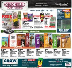 Catalogue Orscheln Farm and Home from 08/19/2020