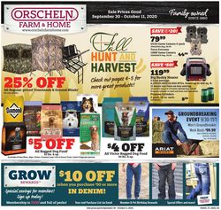 Catalogue Orscheln Farm and Home from 09/30/2020