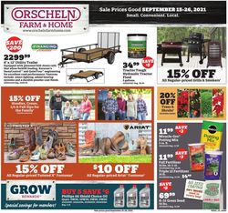 Catalogue Orscheln Farm and Home from 09/15/2021