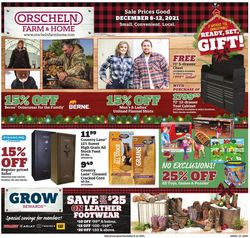Catalogue Orscheln Farm and Home HOLIDAY 2021 from 12/08/2021