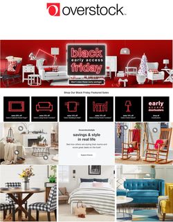 Catalogue Overstock Black Friday 2020 from 11/14/2020