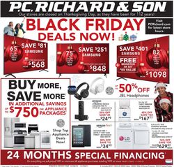 Catalogue P.C. Richard & Son BLACK FRIDAY WEEKEND  2021 from 11/26/2021