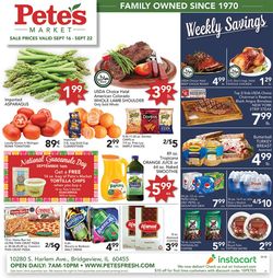 Catalogue Pete's Fresh Market from 09/16/2020