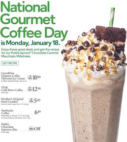 Catalogue Publix National Coffee Day 2021 from 01/14/2021