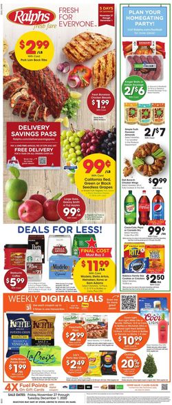 Catalogue Ralphs Black FFriday 2020 from 11/27/2020